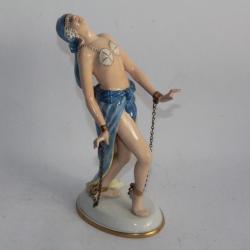 GOEBEL Figurine porcelaine Femme danseuse Allemagne Art déco