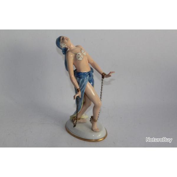 GOEBEL Figurine porcelaine Femme danseuse Allemagne Art d�co