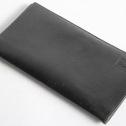 SWISSAIR Porte cartes cuir noir Aviation