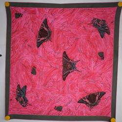 EMANUEL UNGARO Foulard soie Papillons