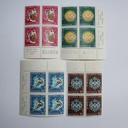 Timbres Suisse Jo Saint-Moritz 1948 bloc x4 neufs