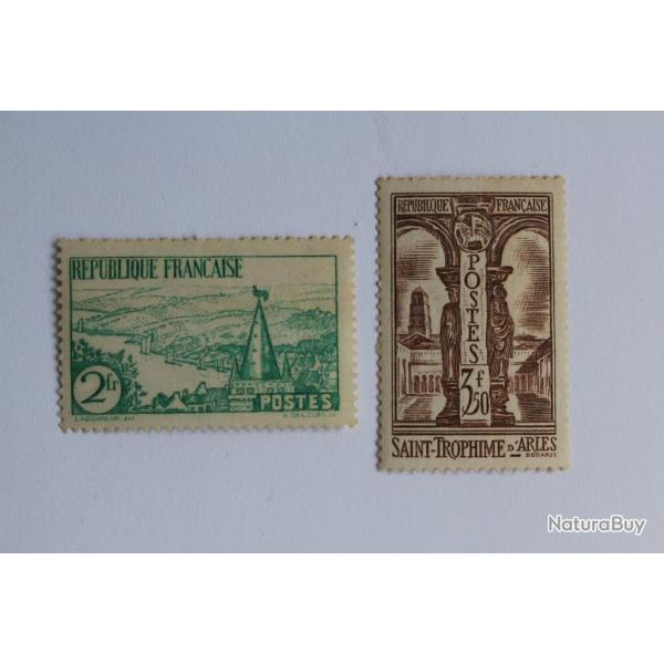 Timbres France 1935 neufs sur charni�re