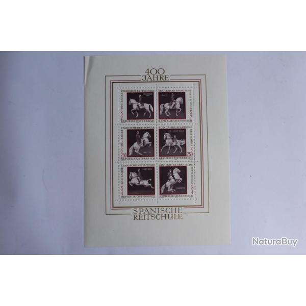 Timbres Autriche souvenir �questre 1972 neuf