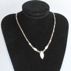 Collier argent massif nacre Bijoux