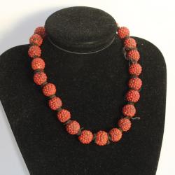 Collier ethnique billes de verre Bijoux