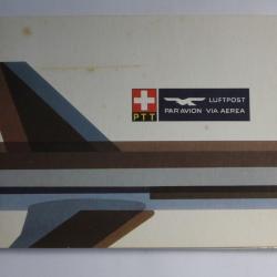 Timbres suisse 1981 cinquantenaire Swissair Enveloppes oblitérées