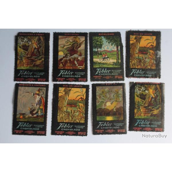 Vignettes suisse Tobler chokolado s�rie Mythe