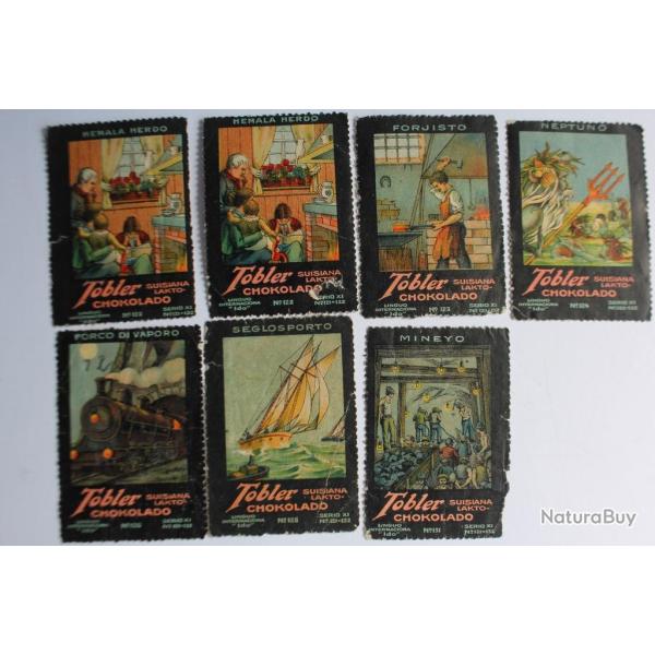 Vignettes suisse Tobler s�rie m�tier