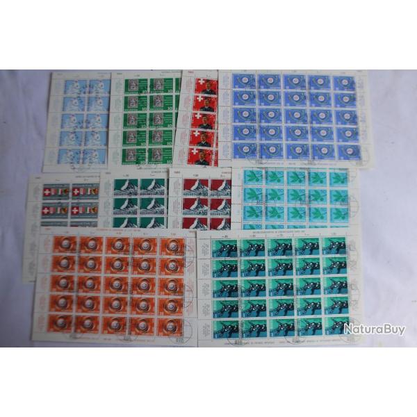 Timbres Suisse feuillets oblit�r�s 1965