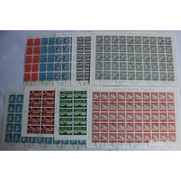 Timbres Suisse feuillets oblit�r�s 1953 1964 1965