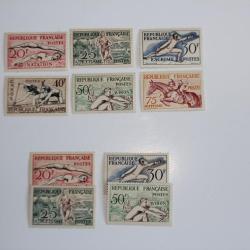 Timbres français série JO Helsinki 1952 neufs