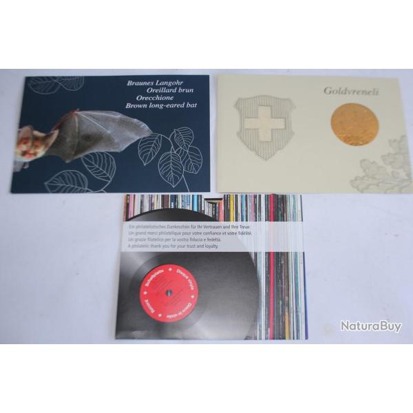 Timbres Suisse cadeau de fid�lit� de la poste ann�e 2012 2013 2015
