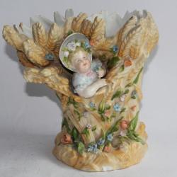 MEISSEN Vase bouquetière porcelaine