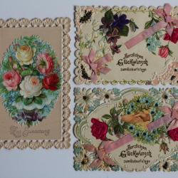 Images chromo découpées gaufrées Allemagne XIXe siècle