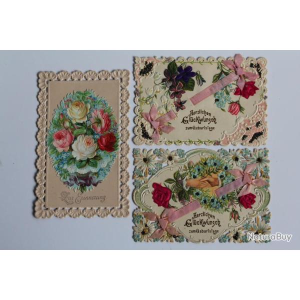 Images chromo d�coup�es gaufr�es Allemagne XIXe si�cle