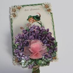 Image chromo à système XIXe siècle Couple dansant