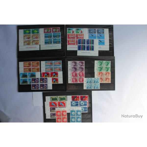 Timbres Suisse s�rie de blocs 1968 1969 1970