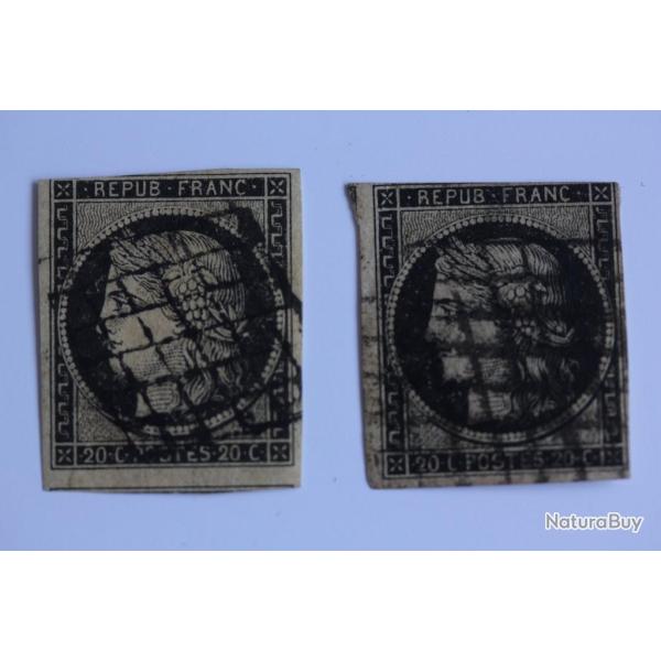 Timbres France C�r�s 20c 1849