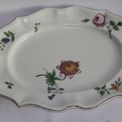 Grand plat faïence de Strasbourg XVIIIe siècle