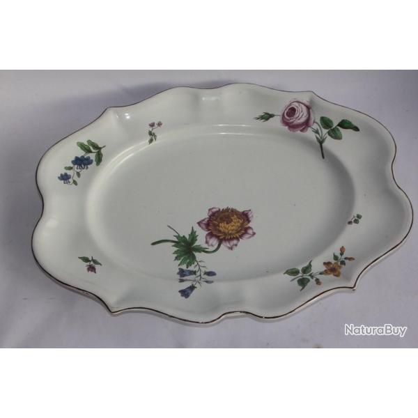 Grand plat fa�ence de Strasbourg XVIIIe si�cle