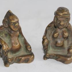 Couple bronze érotique Asie