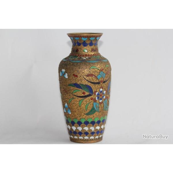 Vase �maux cloisonn�s Chine