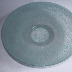 DAUM NANCY France Art déco grande coupe plate sur talon