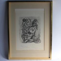 Gravure moderne Rehaut d'artiste signée