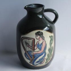Pichet céramique Fédération musicale Genevoise Gatigny 1960 Suisse