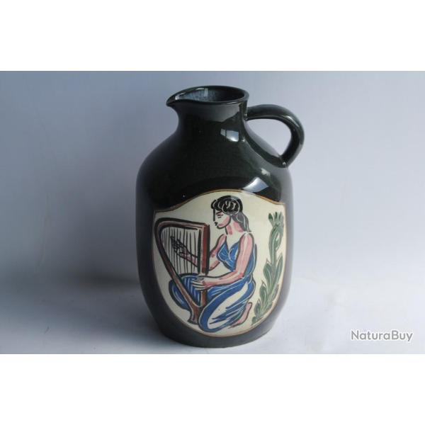 Pichet c�ramique F�d�ration musicale Genevoise Gatigny 1960 Suisse