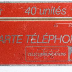 Télécarte L&G rouge 40 unités F6 France