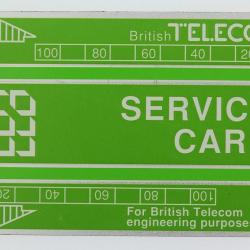 Télécarte de service Landis & Gyr Service Card 326B Royaume-Uni