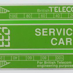 Télécarte de service Landis & Gyr Service Card 326B Royaume-Uni
