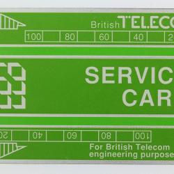 Télécarte de service Landis & Gyr Service Card 326B Royaume-Uni