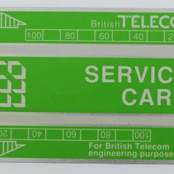 Télécarte de service Landis & Gyr Service Card 343K Royaume-Uni
