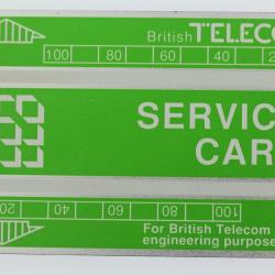 Télécarte de service Landis & Gyr Service Card 343K Royaume-Uni