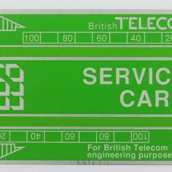 Télécarte de service Landis & Gyr Service Card 152K Royaume-Uni