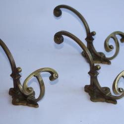 Patères murales laiton