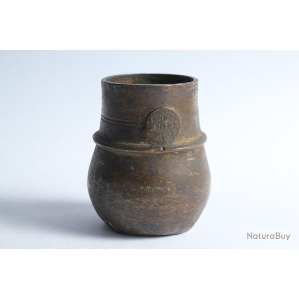 Ancien pot bronze cire perdue Inde