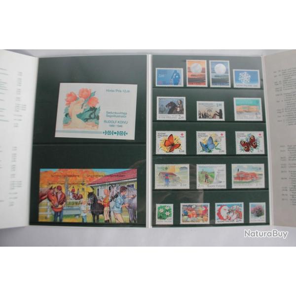 Timbres carnet Finlande 1990 neufs
