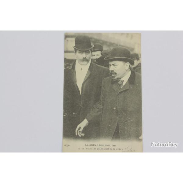 CPA Paris La gr�ve des Postiers M. Subra grand chef de la gr�ve