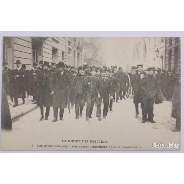 CPA Paris La gr�ve des Postiers T�l�graphistes entrent dans le mouvement