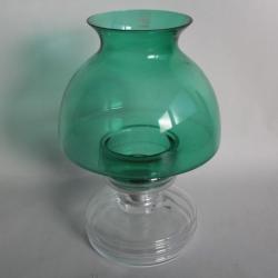 Bougeoir verre design Riihimaen LASI Appolo Vert Finlande Nanny Still