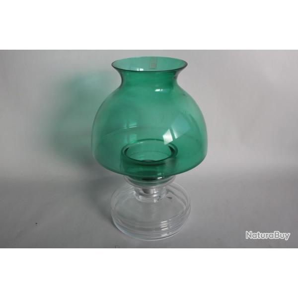 Bougeoir verre design Riihimaen LASI Appolo Vert Finlande Nanny Still