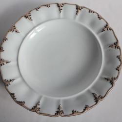 Plat de service porcelaine Thun Klösterle Vienne Autriche XIXe siècle