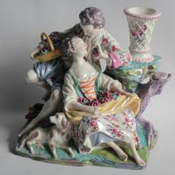 Groupe porcelaine Mennecy XVIIIe siècle