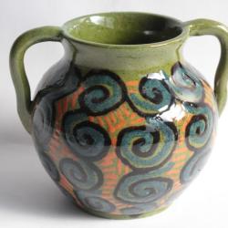 Vase terre vernissée Sciez Poterie Haute Savoie