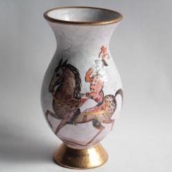 Vase céramique AZ Genève Suisse Cavalier