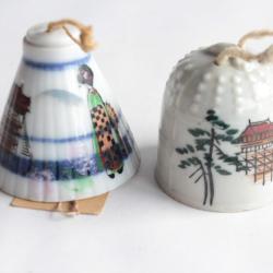 Anciennes cloches porcelaine carillon Japon