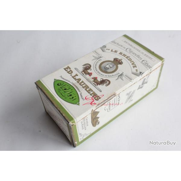 Bo�te � cigarettes t�le papier lithographi� ED. LAURENS Kh�dive n�12 tabac